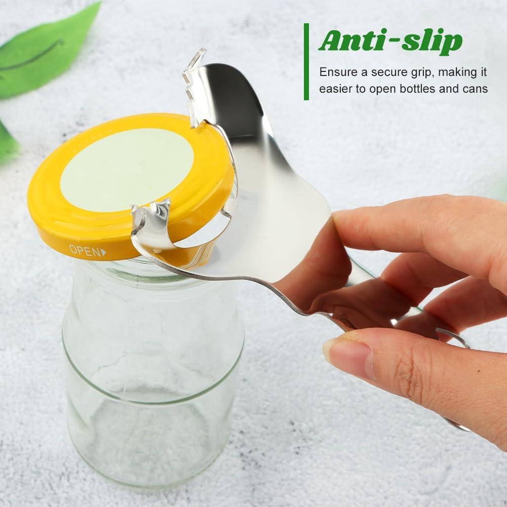 Abridor de frascos manual Kakalote, 2 piezas, acero inoxidable