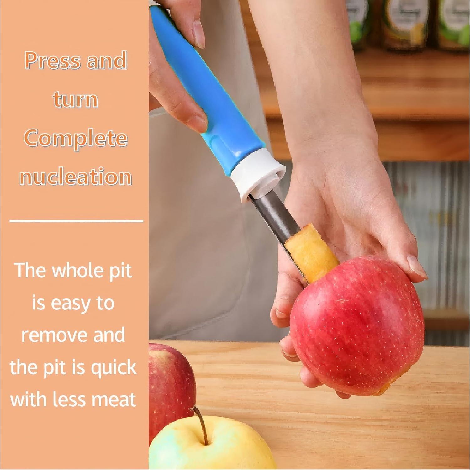 Pelador y Removedor de Corazón de Frutas 2 en 1 Azhaoiang