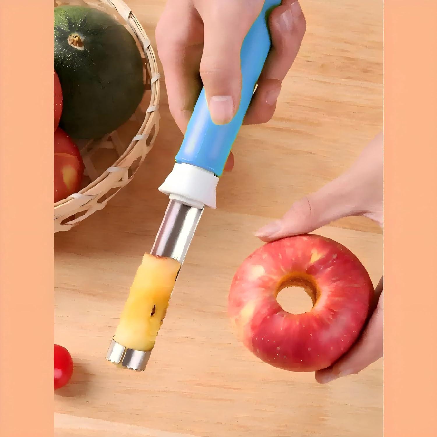 Pelador y Removedor de Corazón de Frutas 2 en 1 Azhaoiang