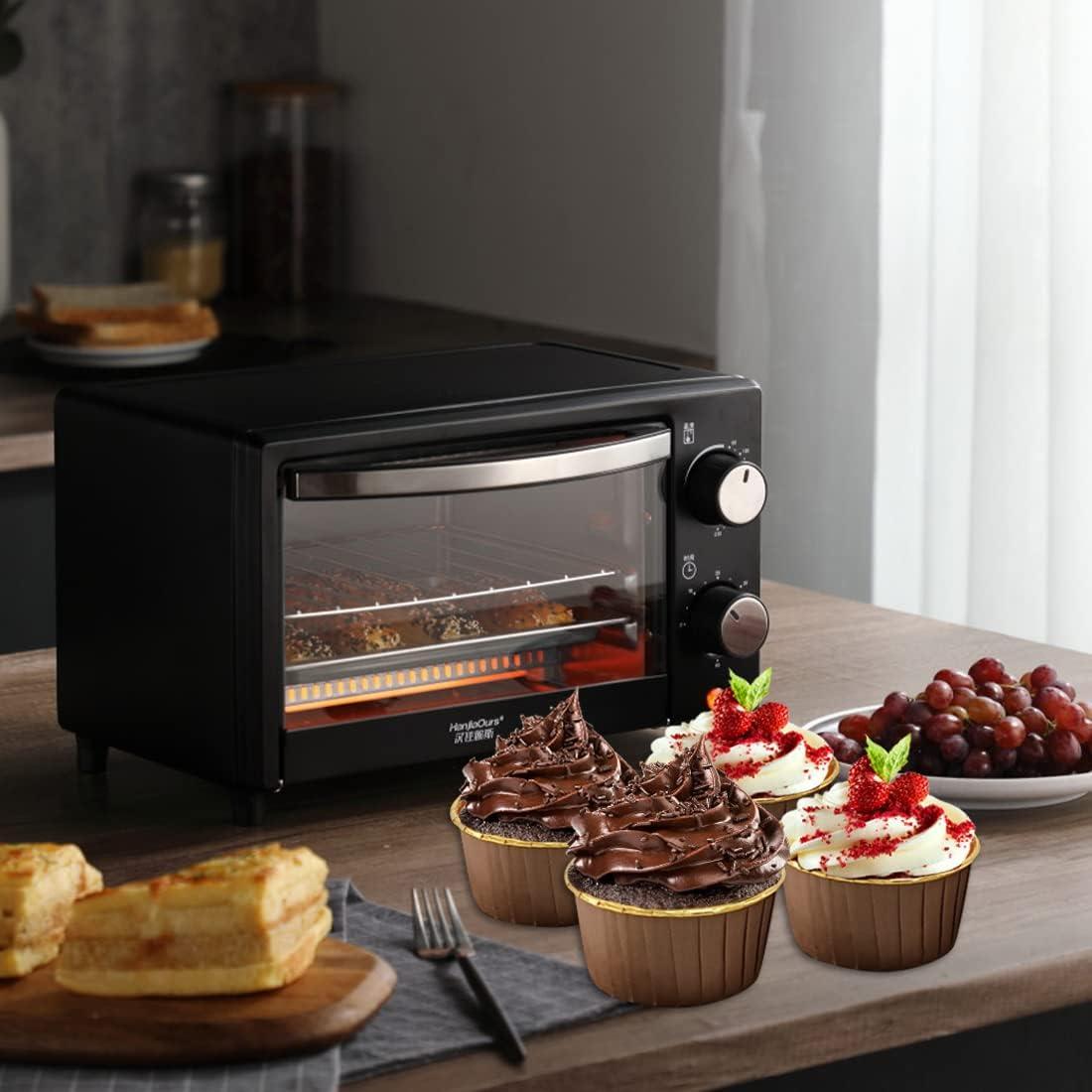 Tazas de Cupcake Jumbo LNYZQUS 5oz 50 Piezas Aluminio Desechables