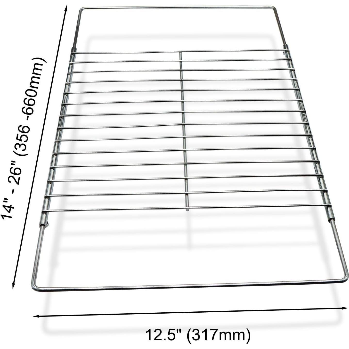 Estante de horno ajustable Baudelun 36.8-64.8 cm cromo