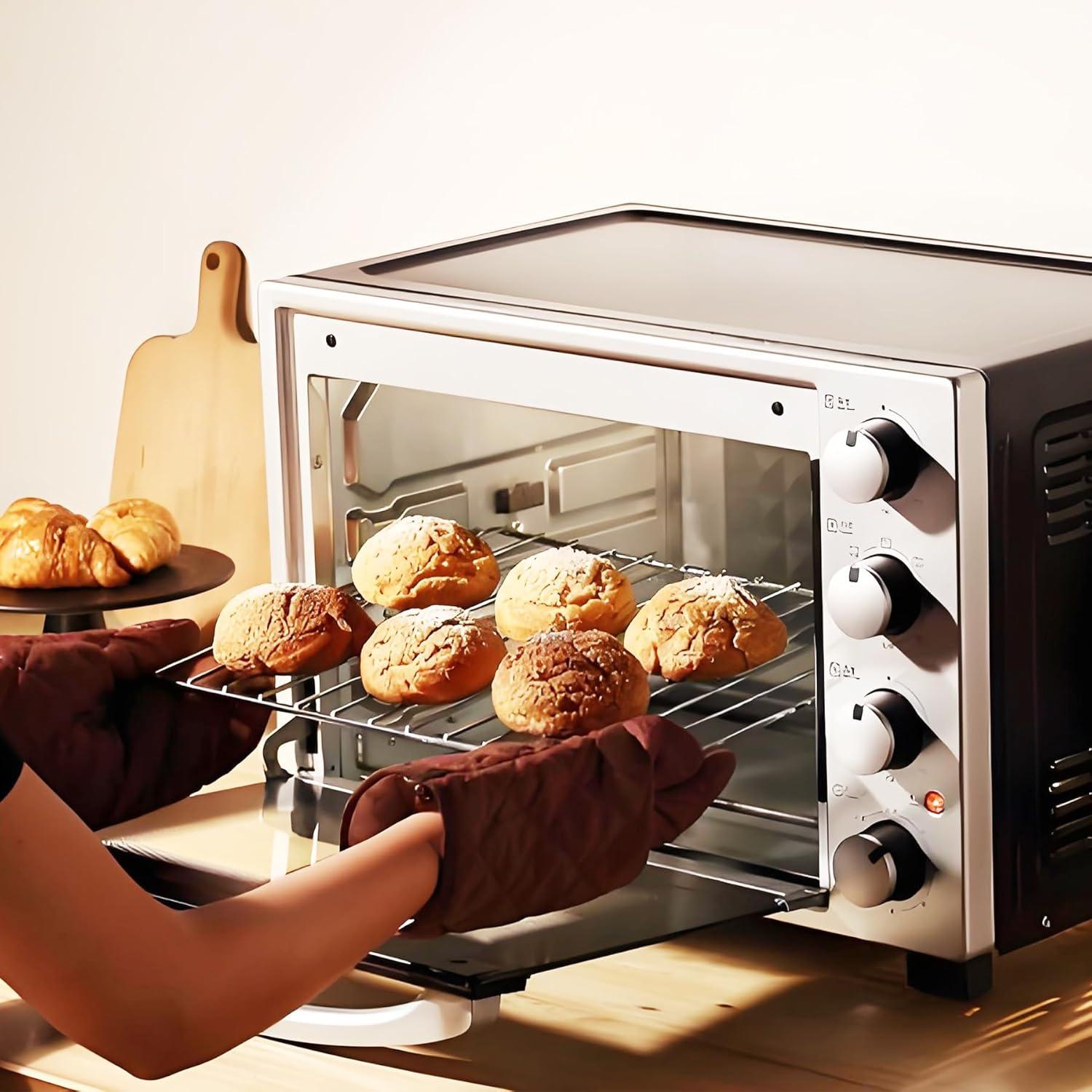 Estante de horno ajustable Baudelun 36.8-64.8 cm cromo