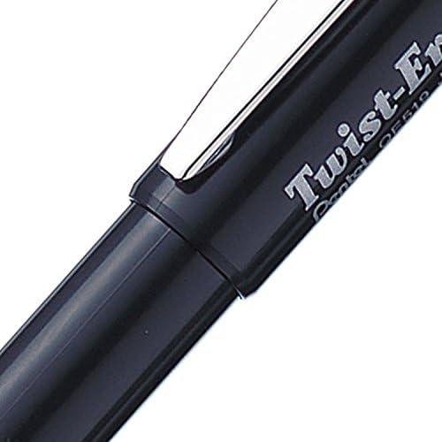 Lápiz Mecánico Pentel Twist-Erase III 0.9mm Negro - 12 Unidades