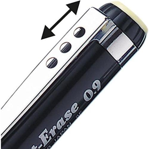 Lápiz Mecánico Pentel Twist-Erase III 0.9mm Negro - 12 Unidades