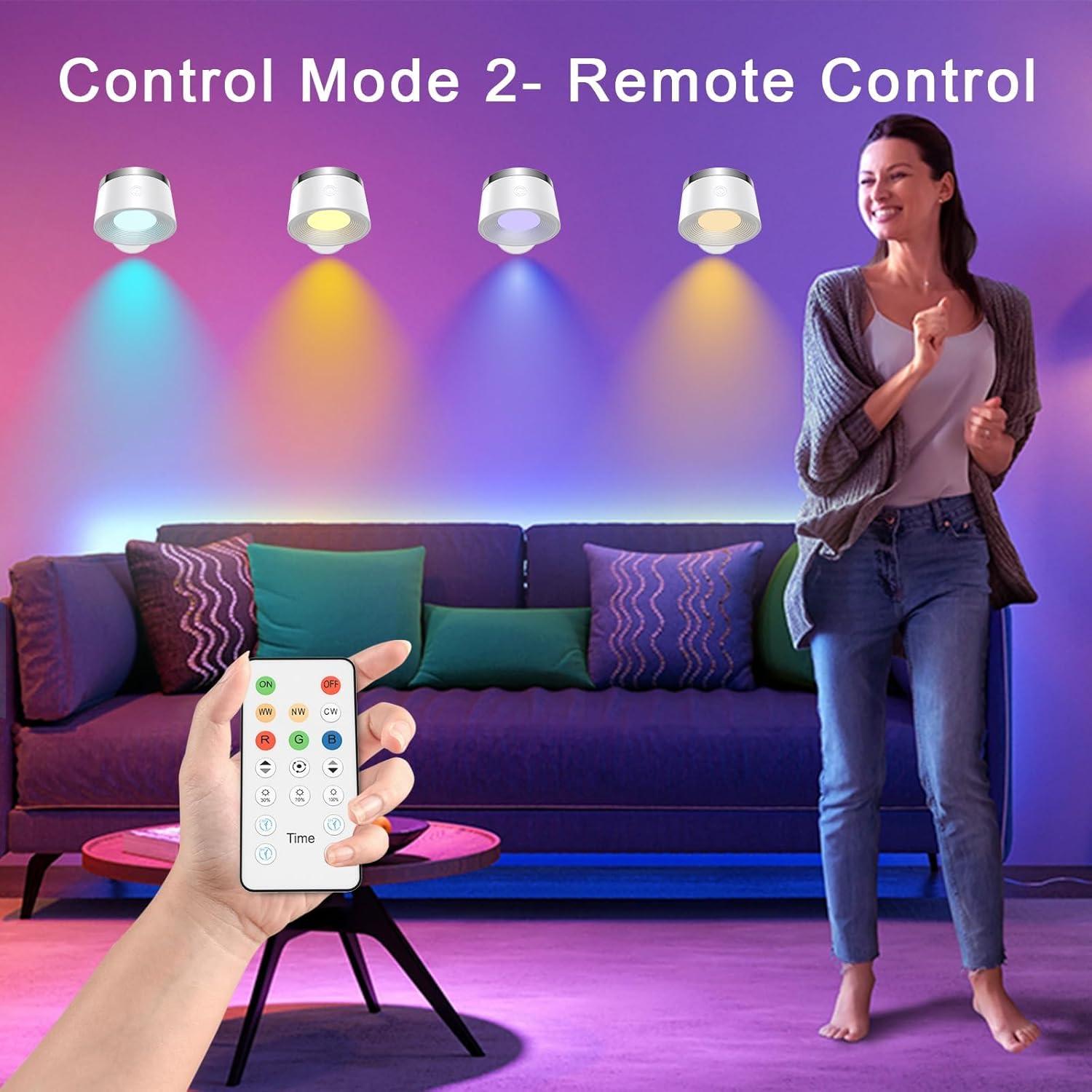 Aplique de Pared LED Recargable Speclux Blanca 360° 3 Temperaturas