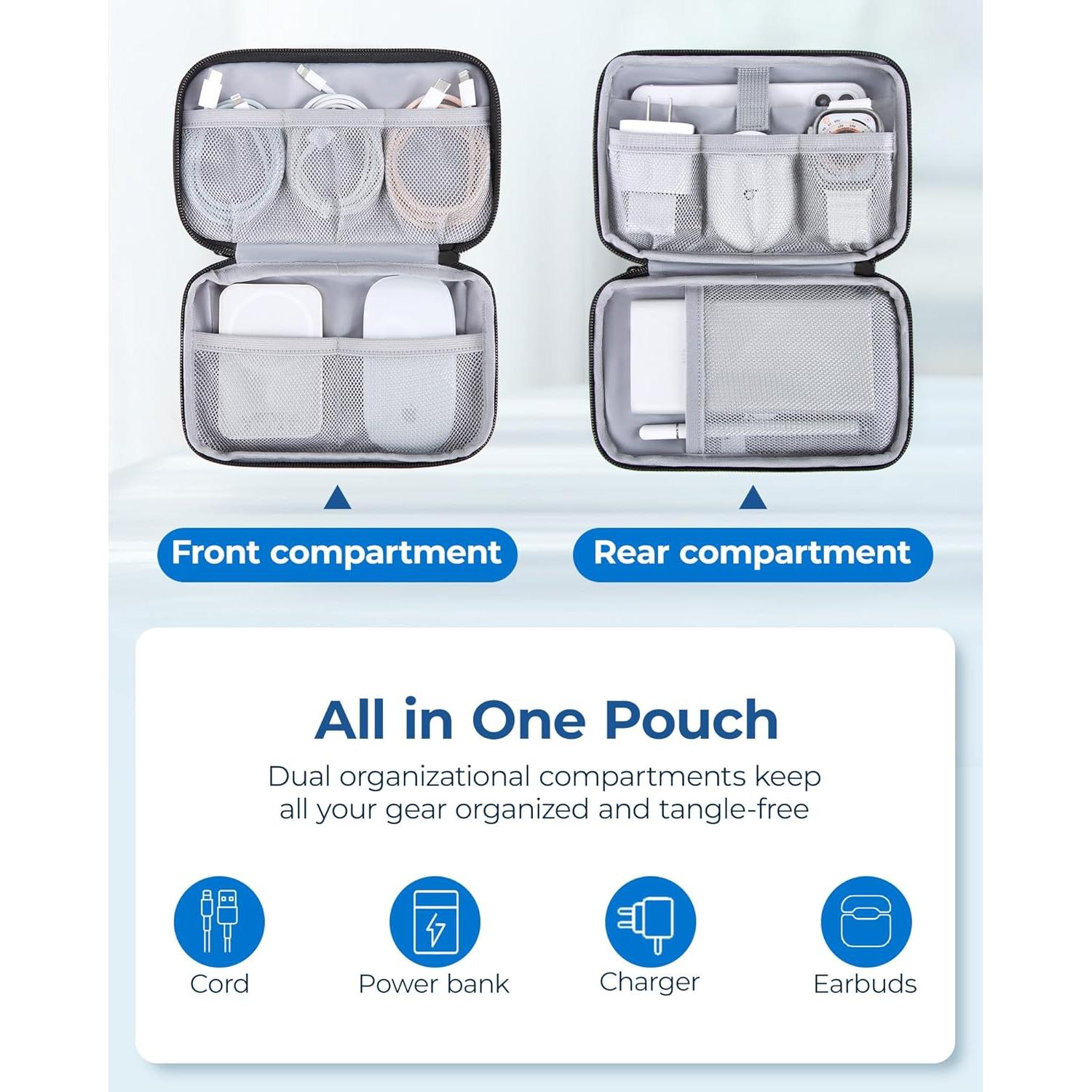 Organizador Electrónico de Viaje BAGSMART Negro 21x13 cm