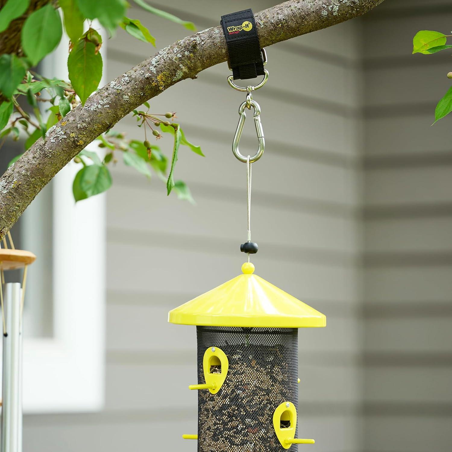 Ganchos y Cintas de Almacenamiento Wrap-It - Paquete de 3 Negro