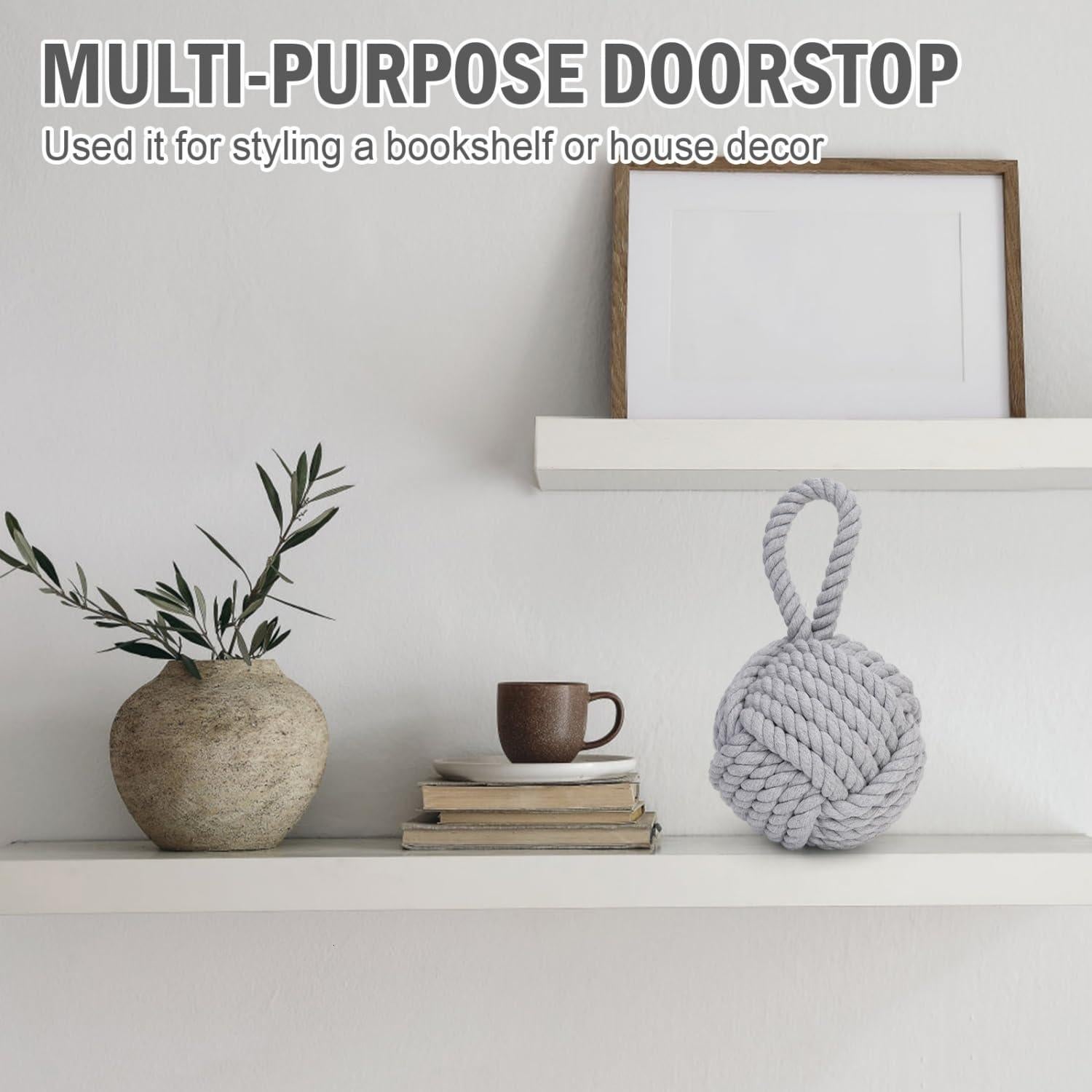 Tope de Puerta Decorativo Pomeat Náutico 15 cm Gris Yute