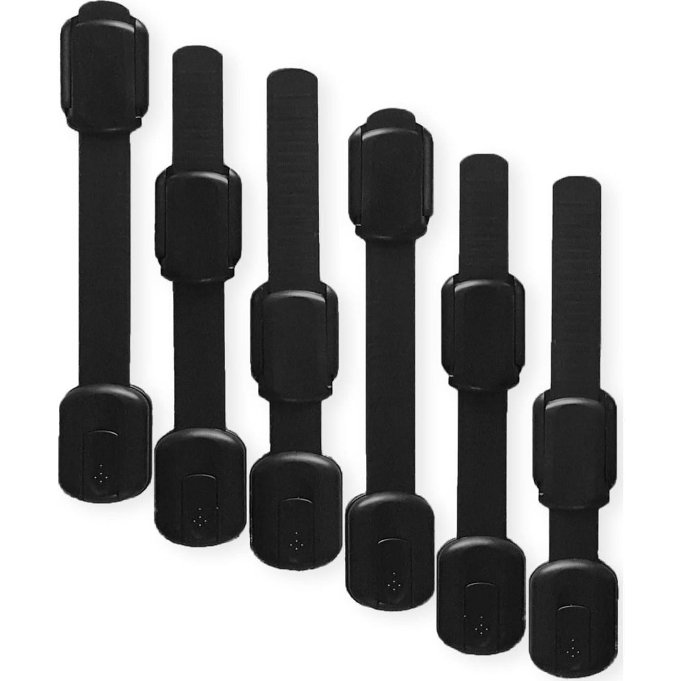 Bloqueos de Seguridad Ajustables Wonderkid - 6 Piezas Negros