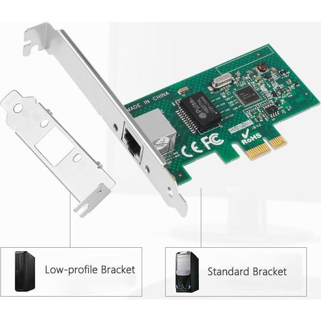 Tarjeta de Red Gigabit PCIe ULANSeN Intel I210AT con Protección