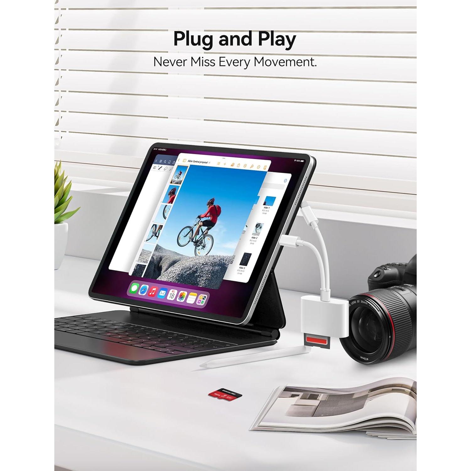 Lector de Tarjetas SD MujuDoler USB-C y Lightening 3 en 1