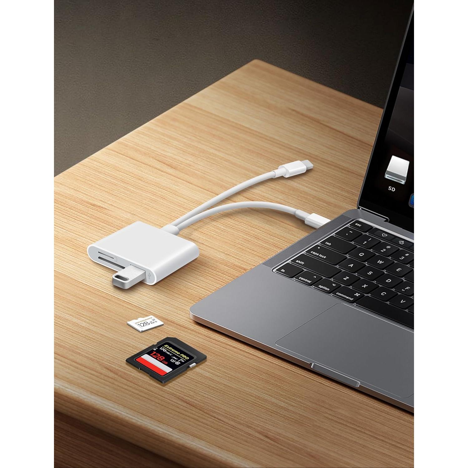 Lector de Tarjetas SD MujuDoler USB-C y Lightening 3 en 1