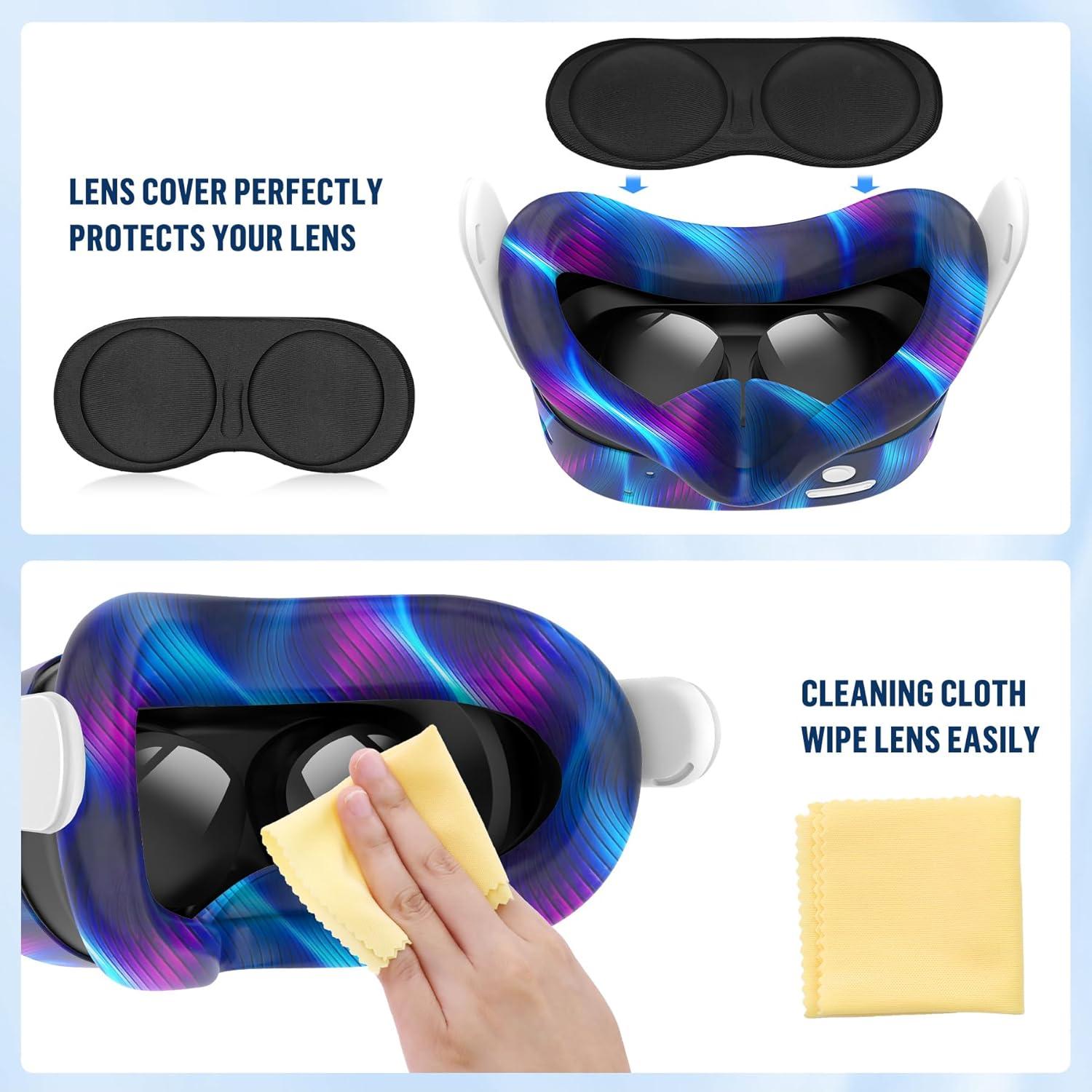 Juego de Cubiertas de Silicona MS.CLEO para Meta Quest 3S