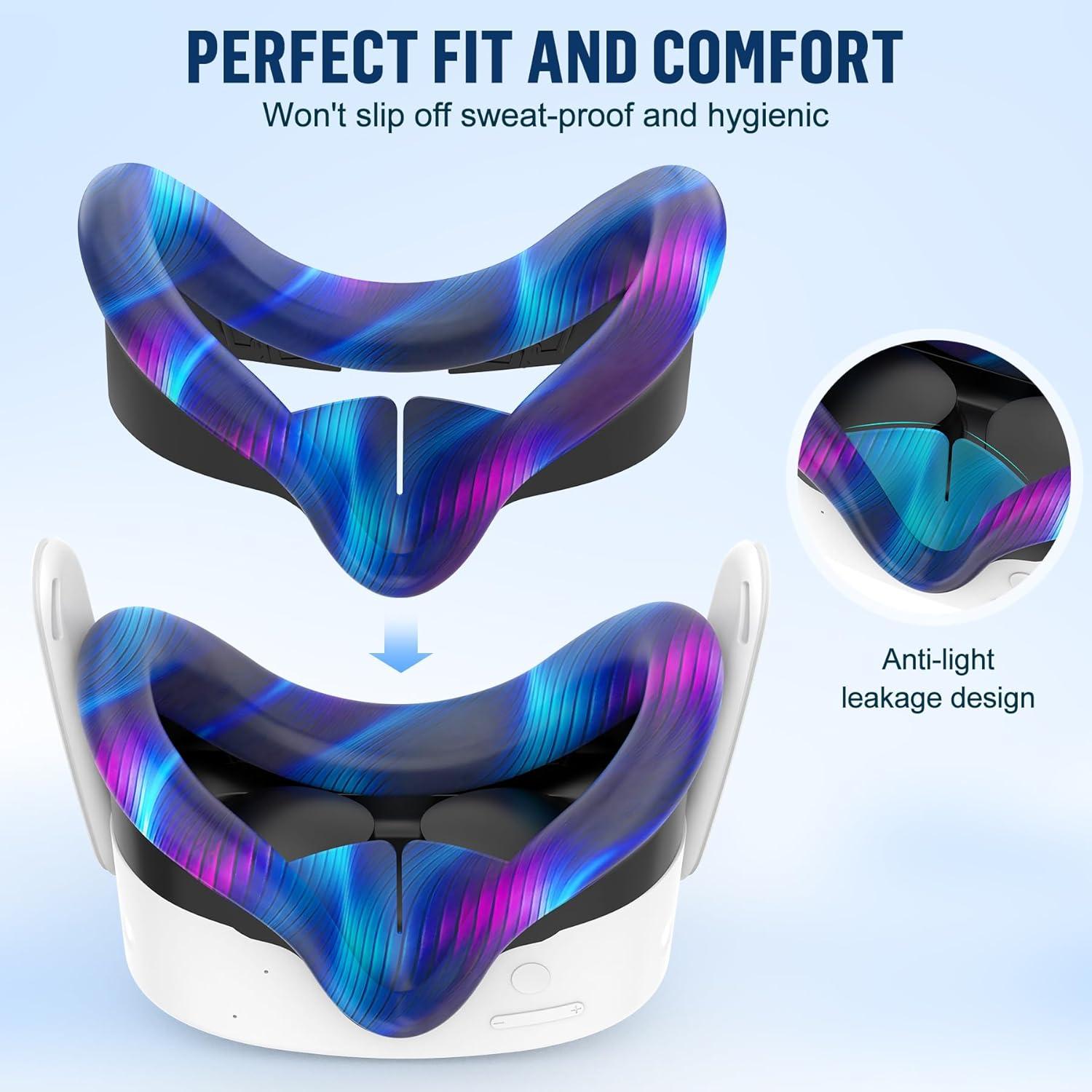 Juego de Cubiertas de Silicona MS.CLEO para Meta Quest 3S