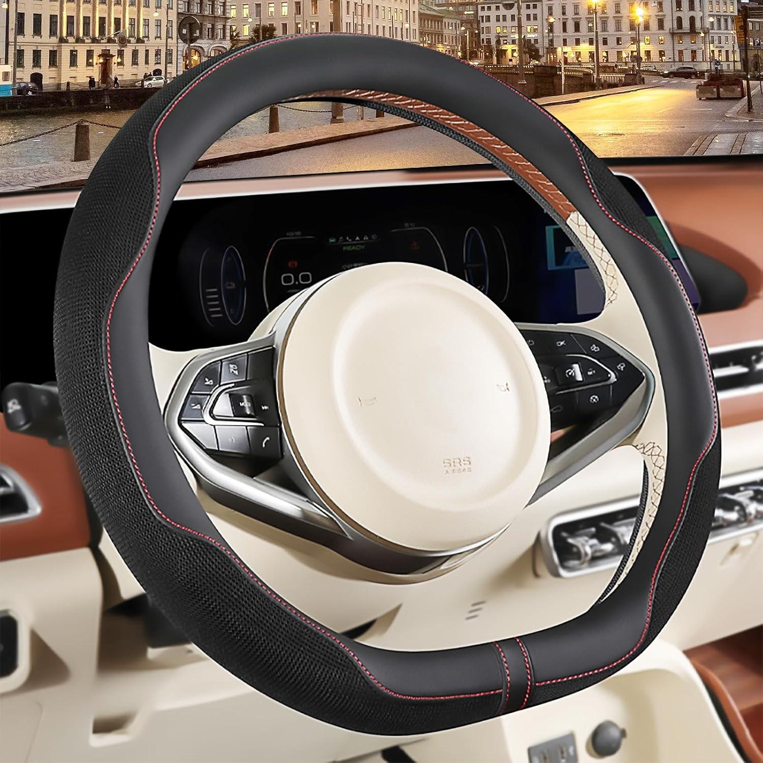 Cubierta de Volante Binsheo D Forma 36-37 cm Antideslizante