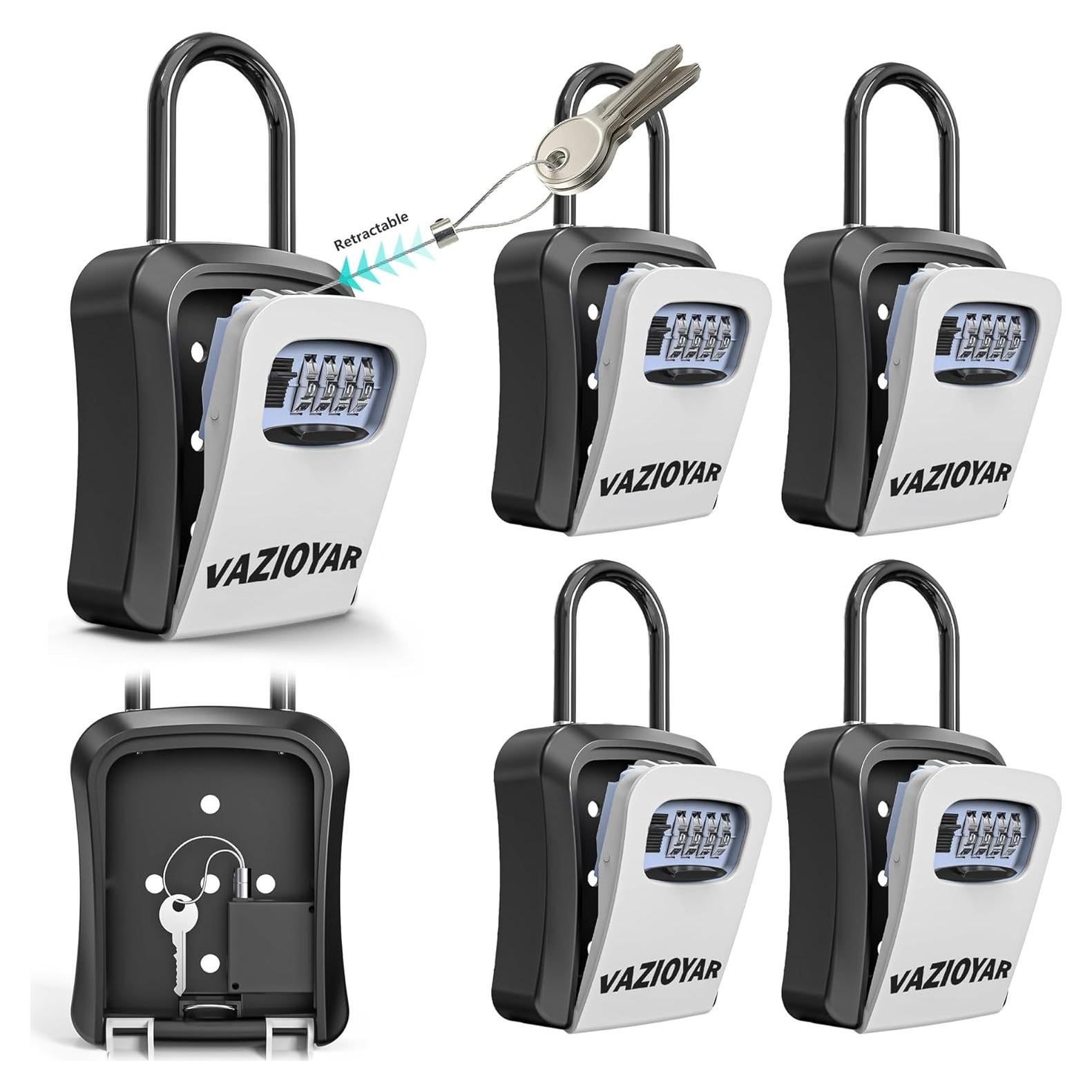 Caja de Llave Vazioyar con Cerradura de Combinación 4 Dígitos