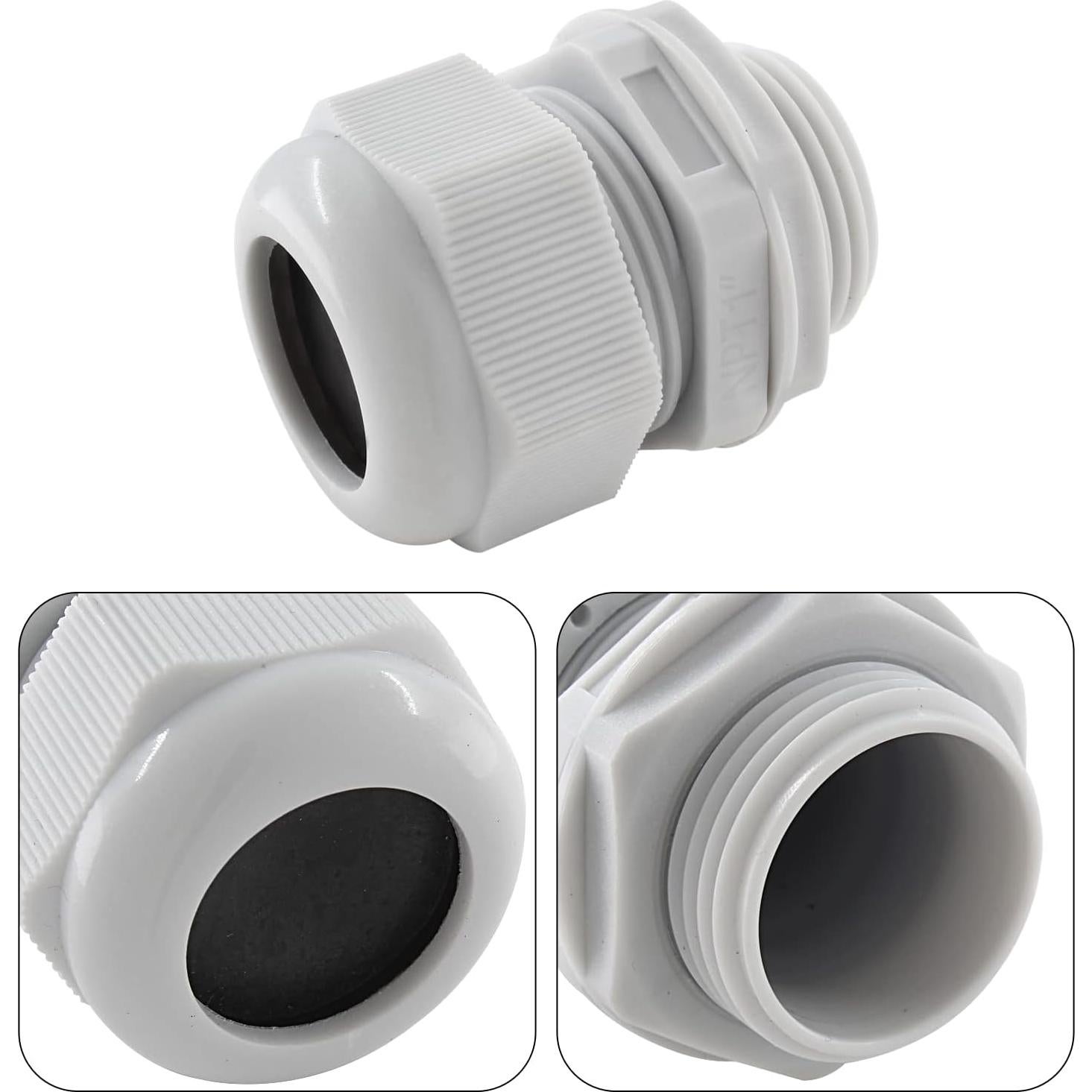 Glands de Cable NPT 1 Cionyce - 2 Piezas Nylon Impermeables