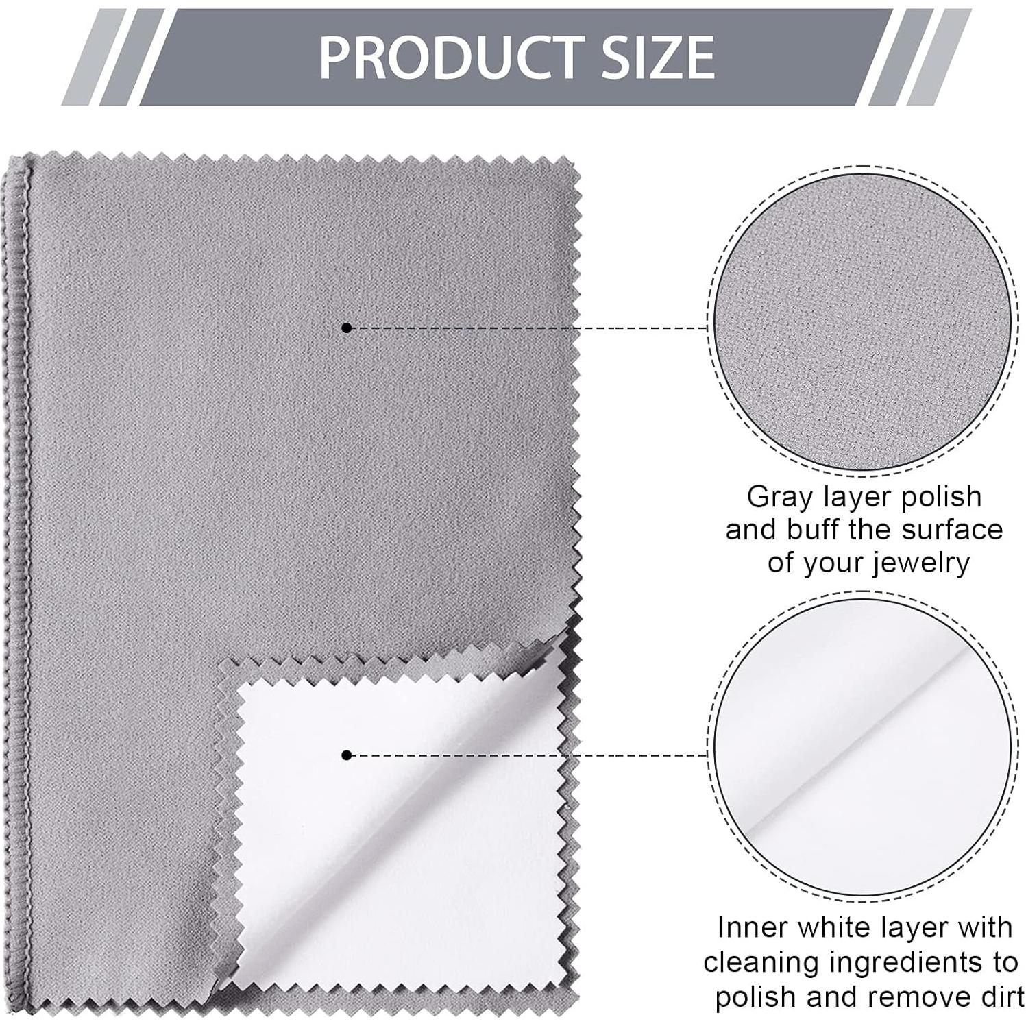 Paños de Pulido de Joyería Breling - 6 Pcs 15x20 cm