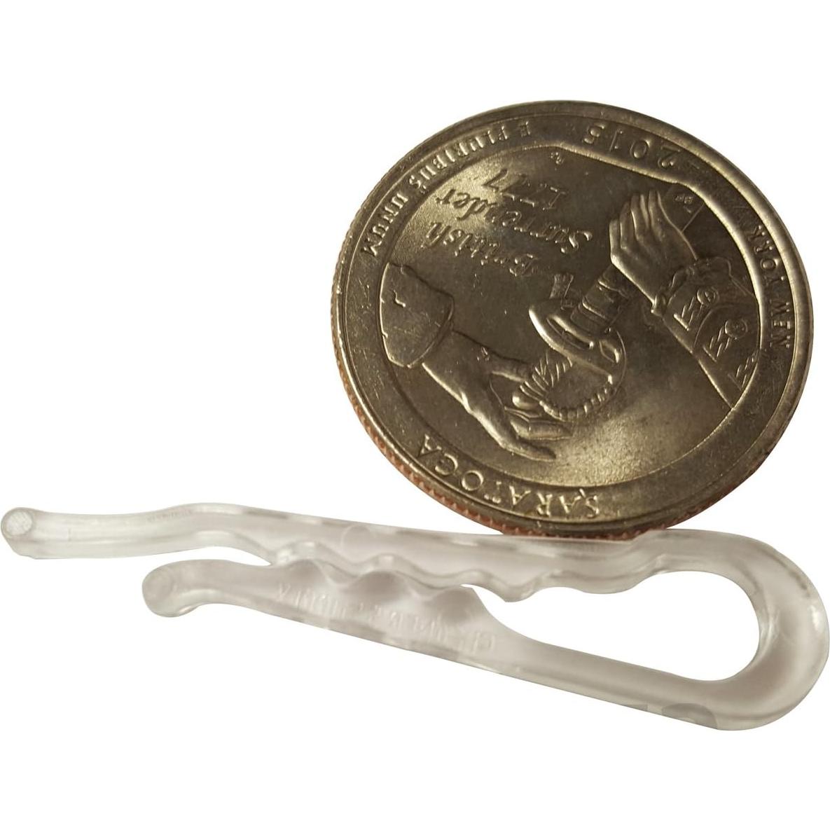 100 Clips de Cocodrilo NiftyPlaza Plástico Transparente Duraderos