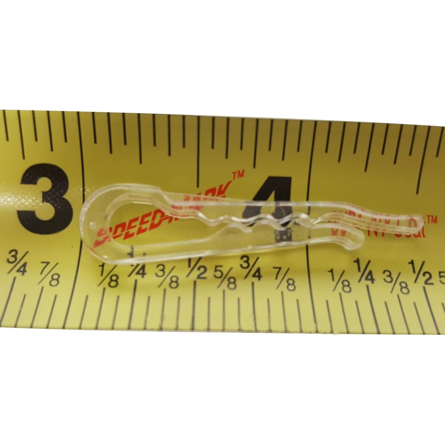 100 Clips de Cocodrilo NiftyPlaza Plástico Transparente Duraderos