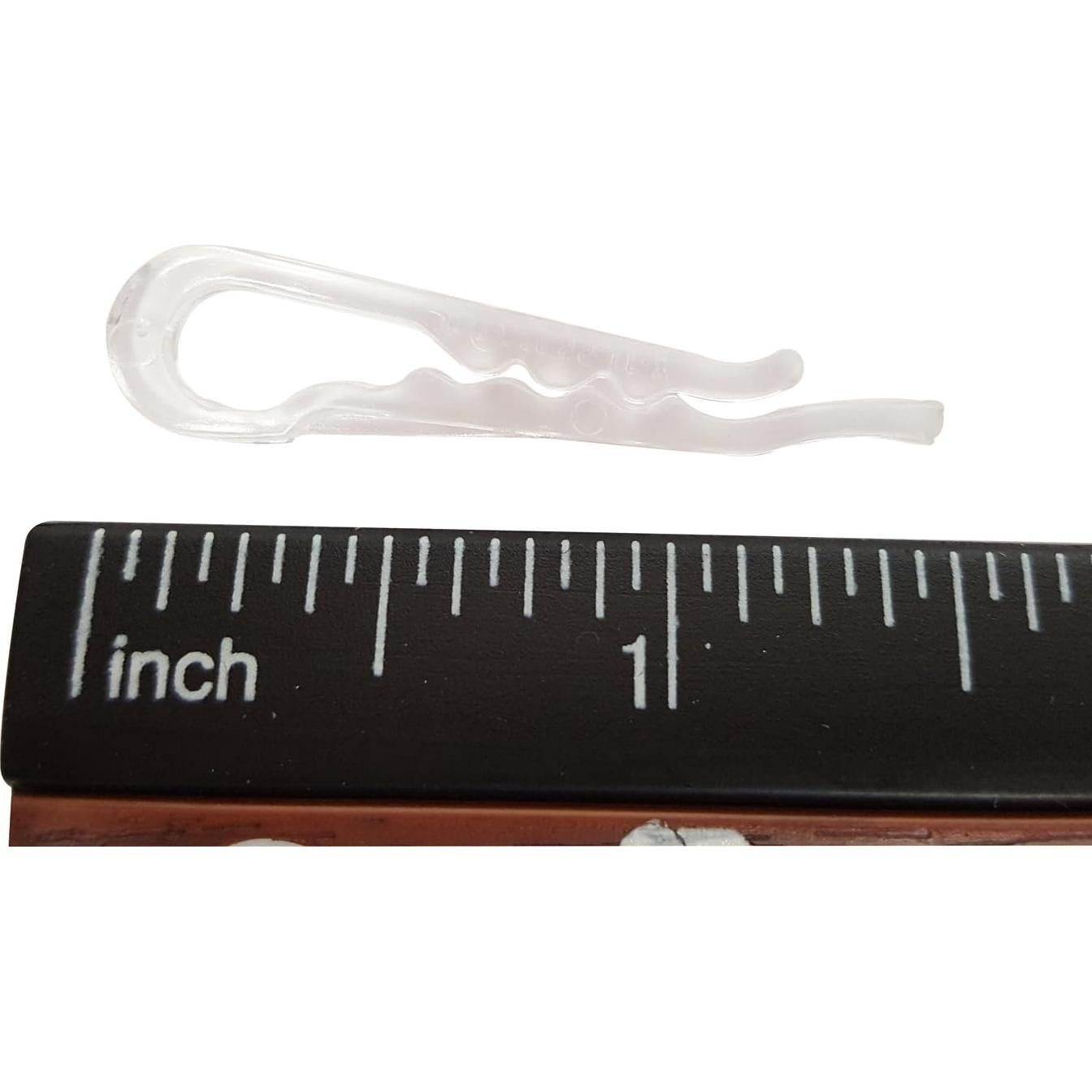 100 Clips de Cocodrilo NiftyPlaza Plástico Transparente Duraderos