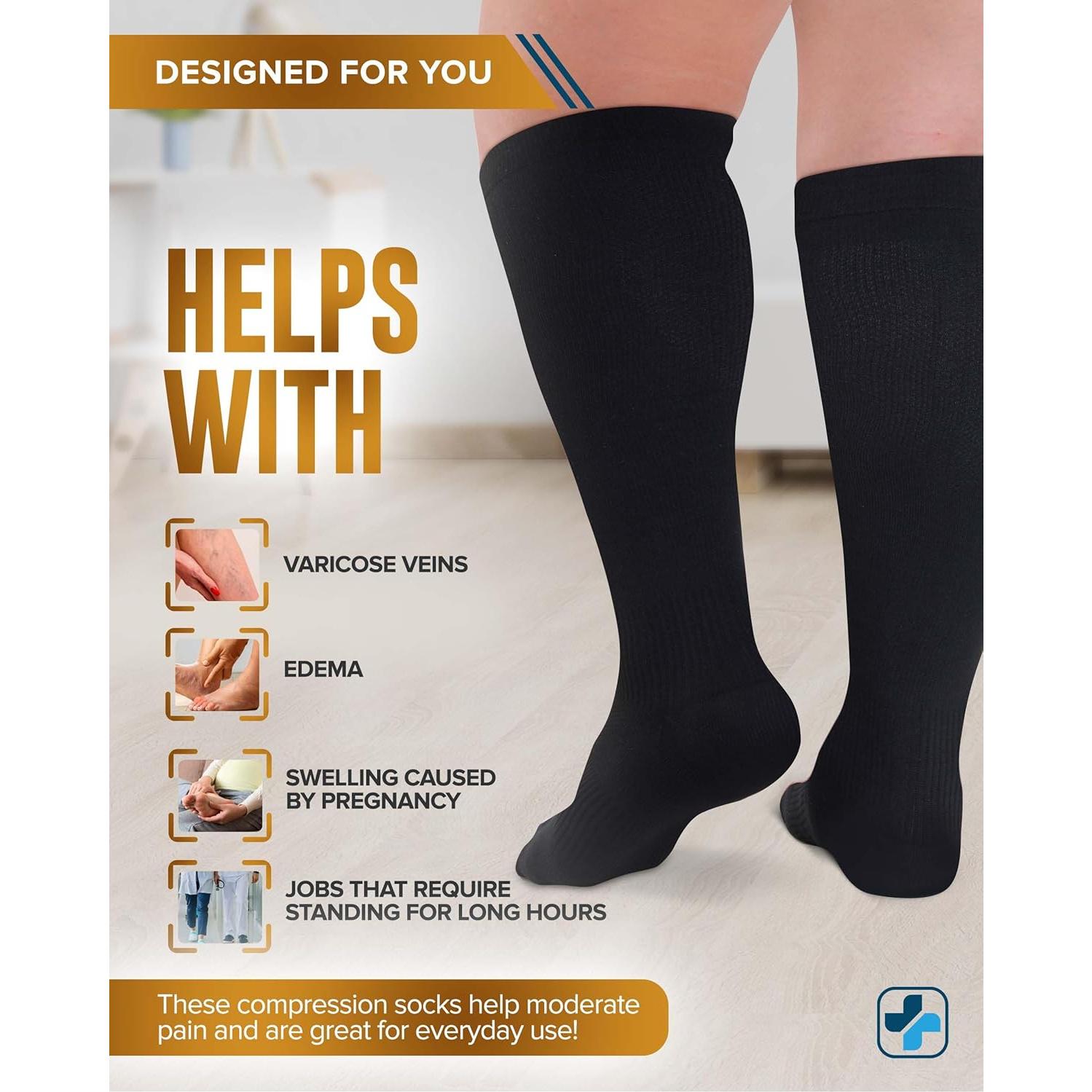 Calcetines de Compresión de Cobre Doctor's Select Talla XL - 2 Pares