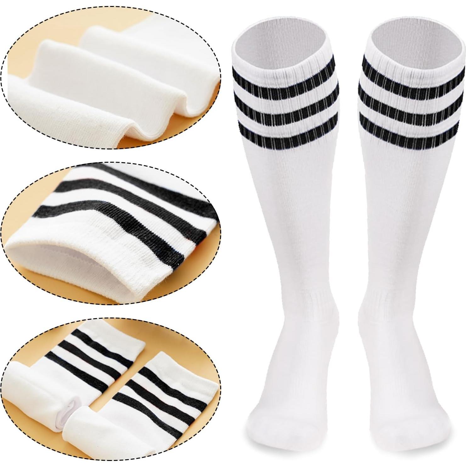 Conjunto de 4 Piezas Muñequera y Calcetines Rayas BHUCUTU