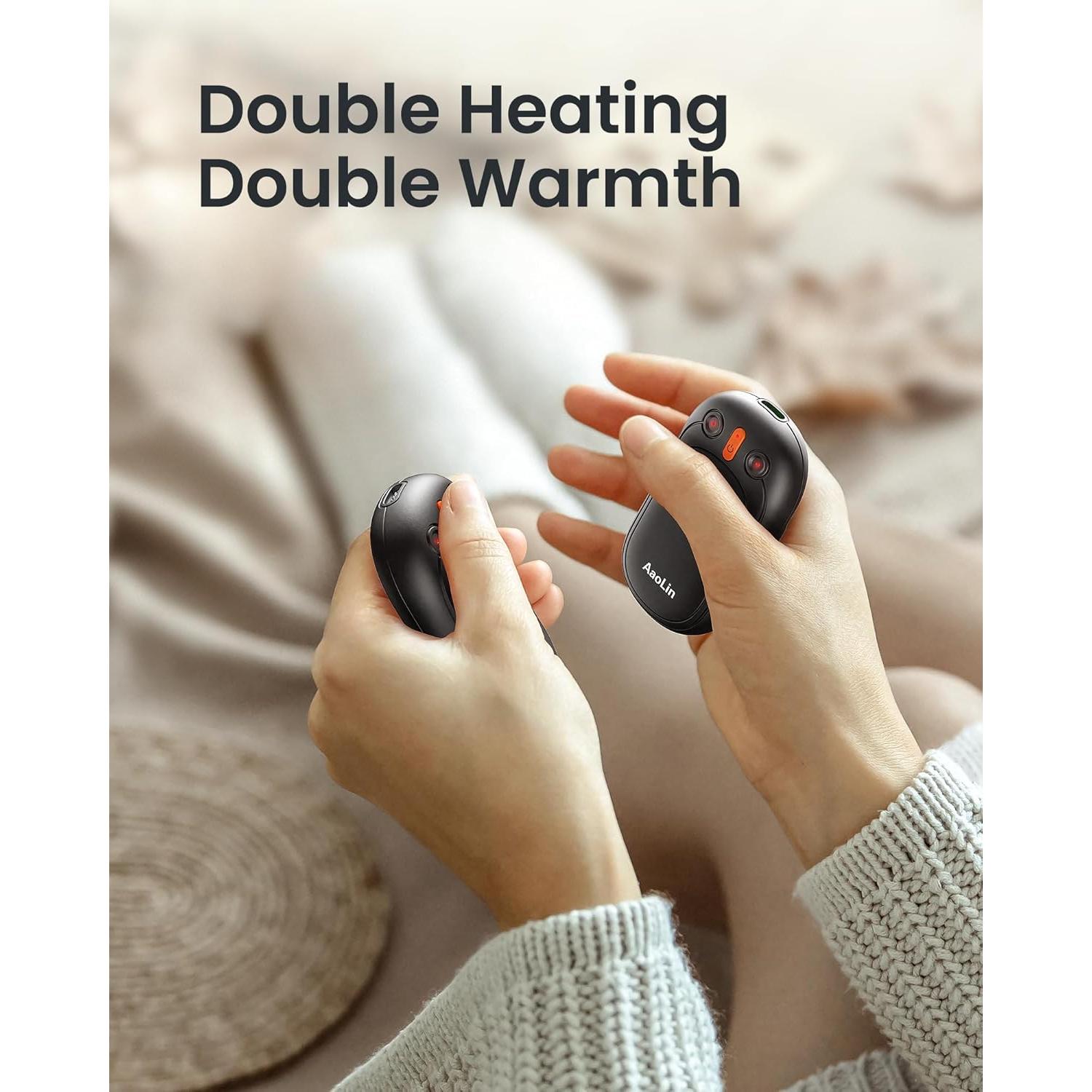 Calentadores de Manos Recargables AaoLin AO-216, 2 Paquete