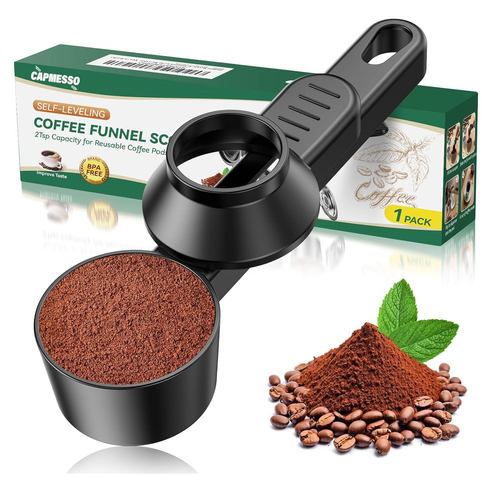 Cucharada Medidora de Café CAPMESSO 10g con Embudo Reutilizable