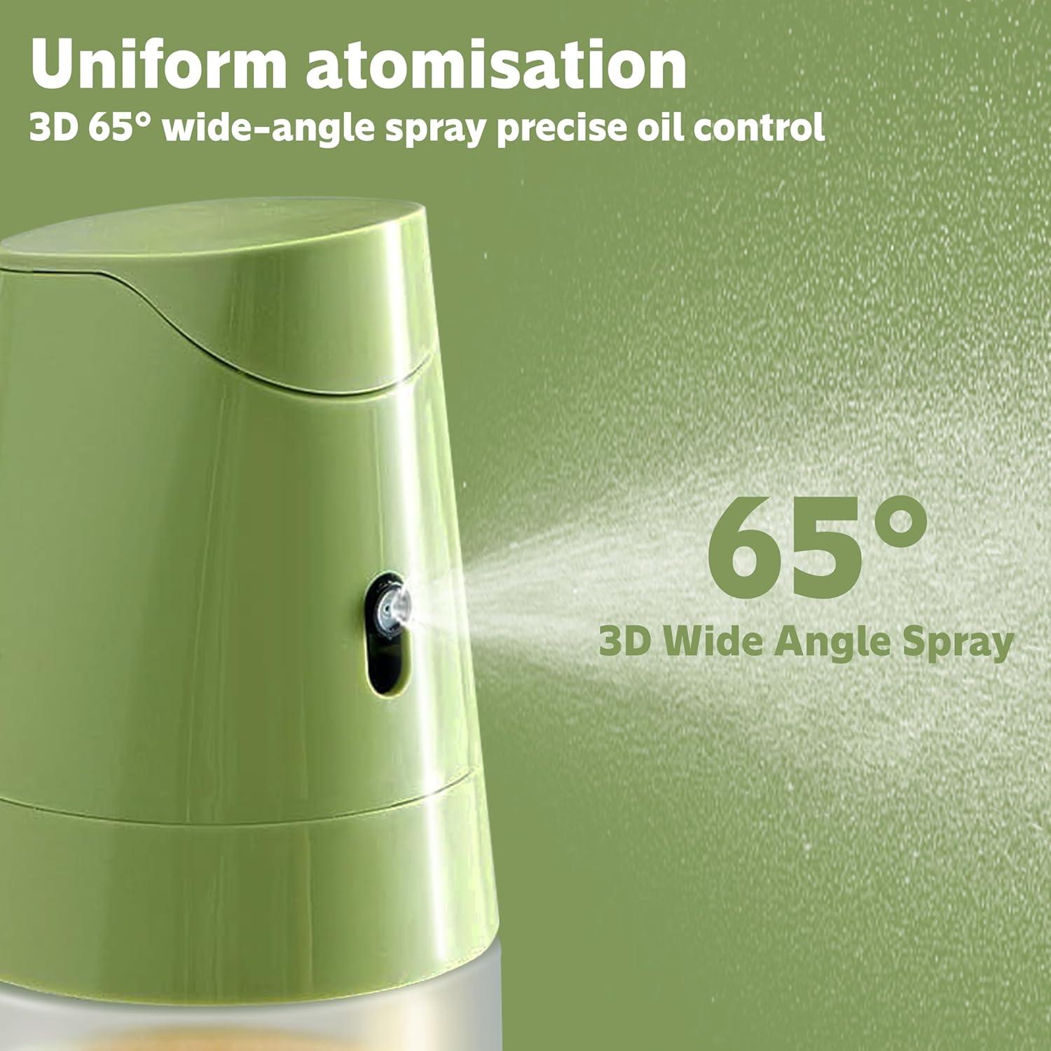 Dispensador y pulverizador de aceite Sysmashing 500ml Verde