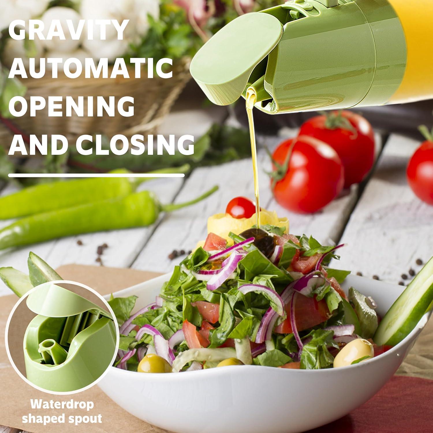 Dispensador y pulverizador de aceite Sysmashing 500ml Verde