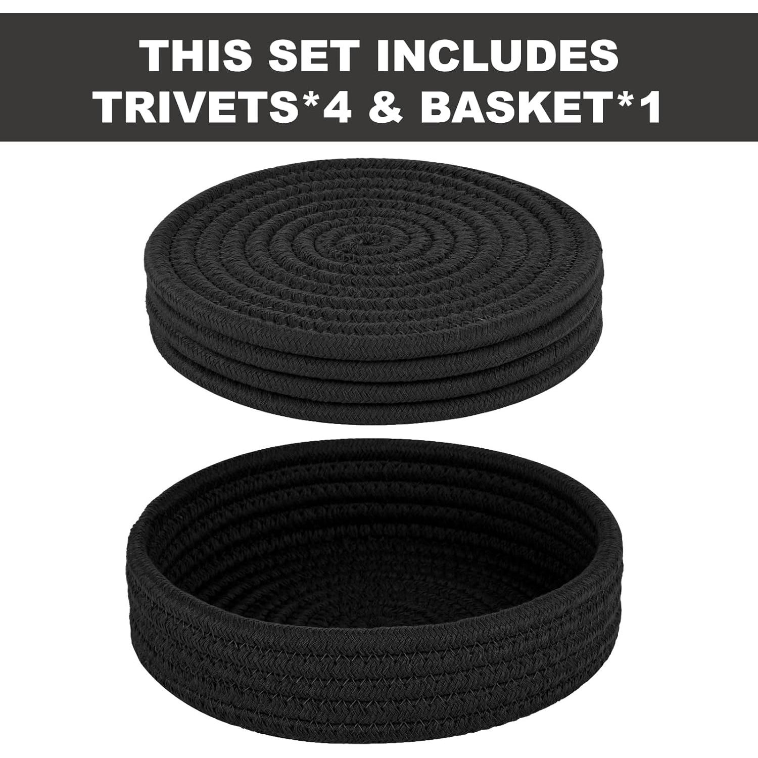 Trivetes de Algodón Dakartoon 4 Pcs Resistentes al Calor