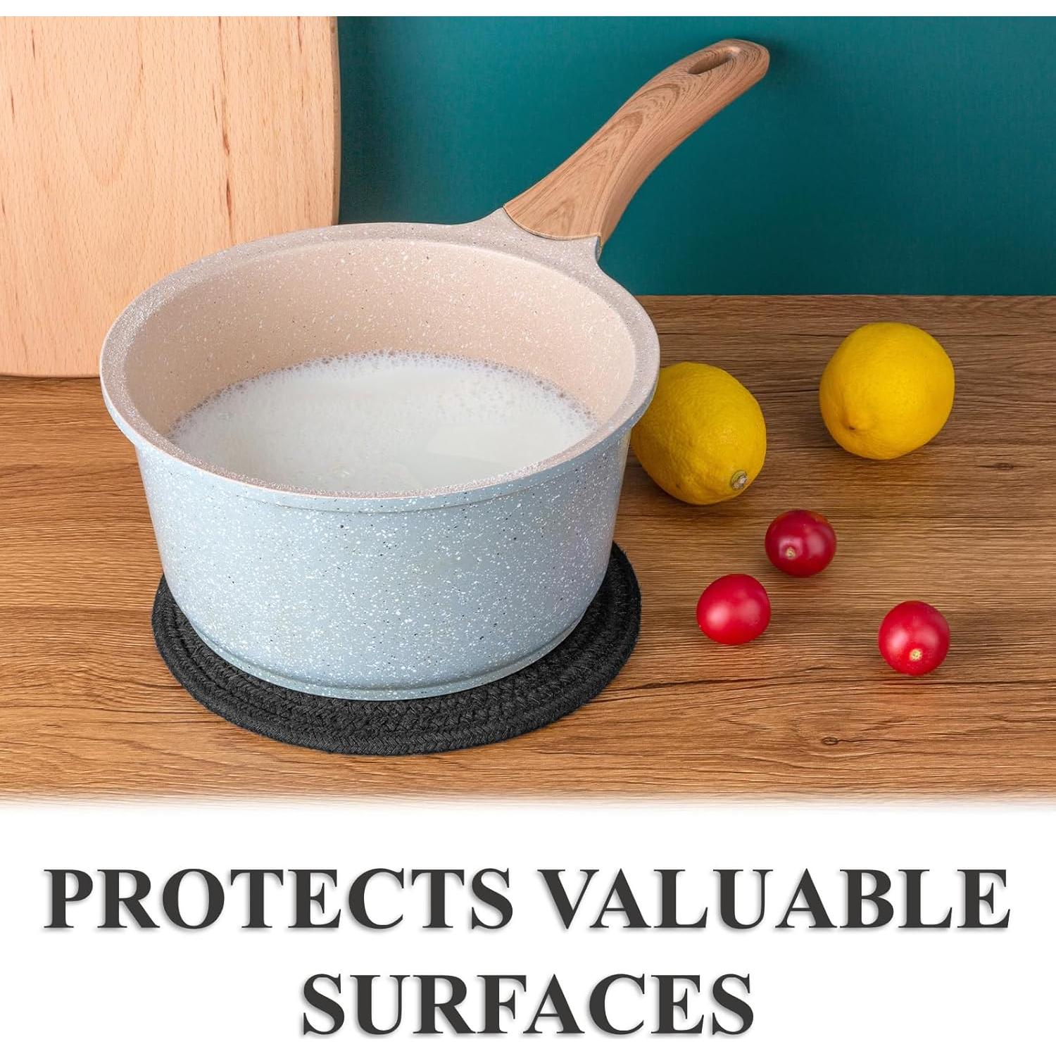 Trivetes de Algodón Dakartoon 4 Pcs Resistentes al Calor