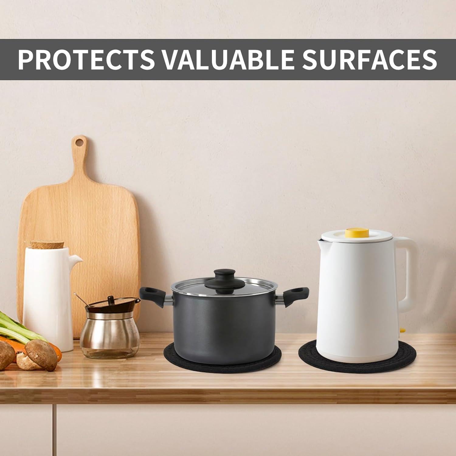 Trivetes de Algodón Dakartoon 4 Pcs Resistentes al Calor