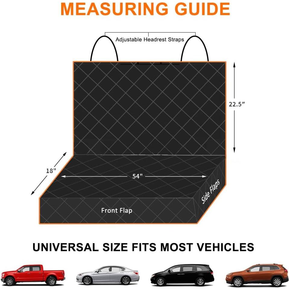 Cubierta de Asiento de Coche para Perros Bark Lover 137x119 cm