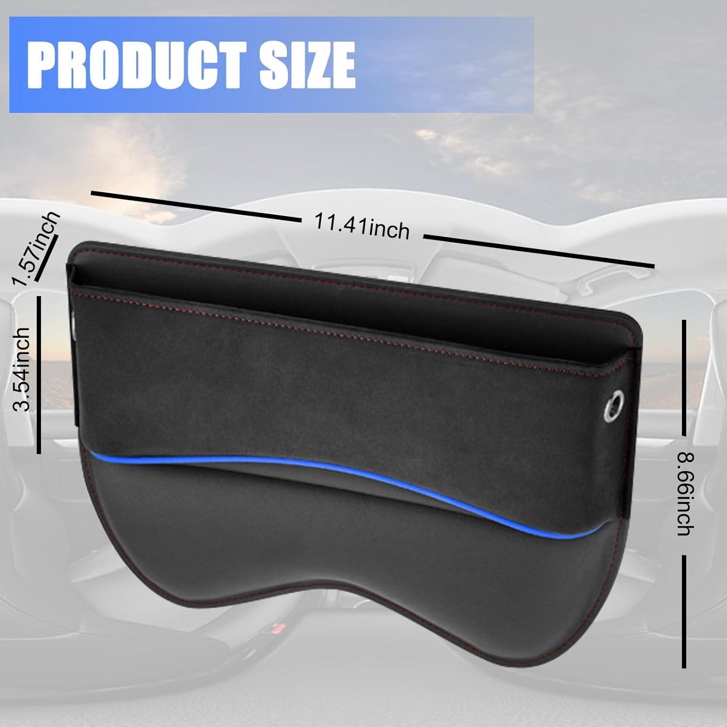 Organizador de Espacio entre Asientos de Coche Yumfugu Negro