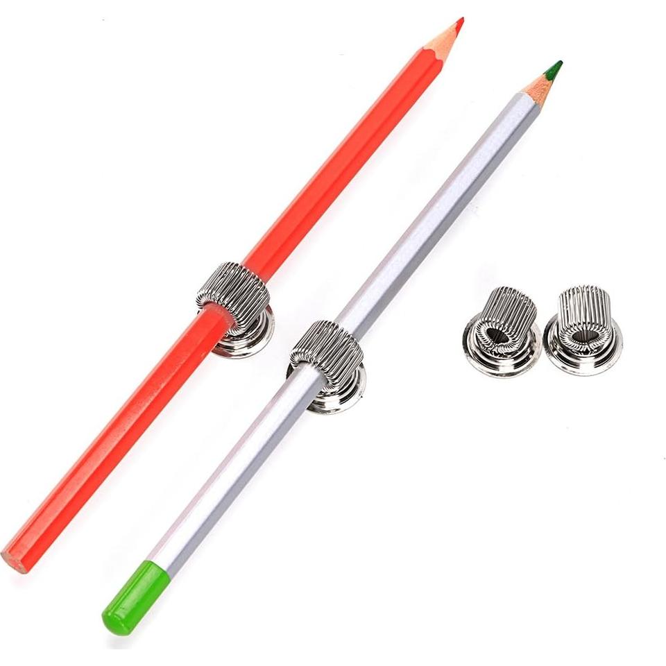 BTSKY Clips Magnéticos de Acero Inoxidable - Soporte para Bolígrafos (4 Piezas)