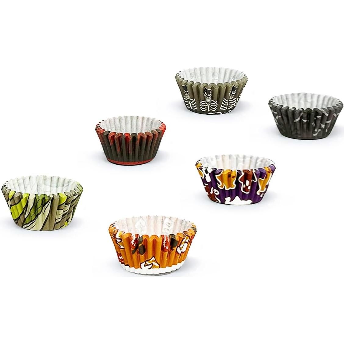 Forros de Cupcake Halloween Qiqee 300 Cuentas Mini 3.17cm