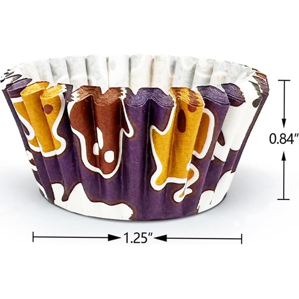 Forros de Cupcake Halloween Qiqee 300 Cuentas Mini 3.17cm