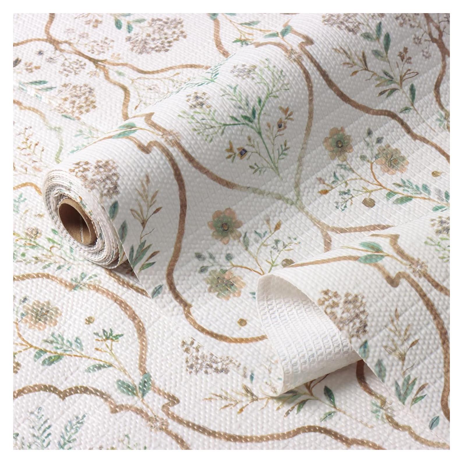 Forro de Cajón y Estante Vuacepe Floral 30x300cm Antideslizante