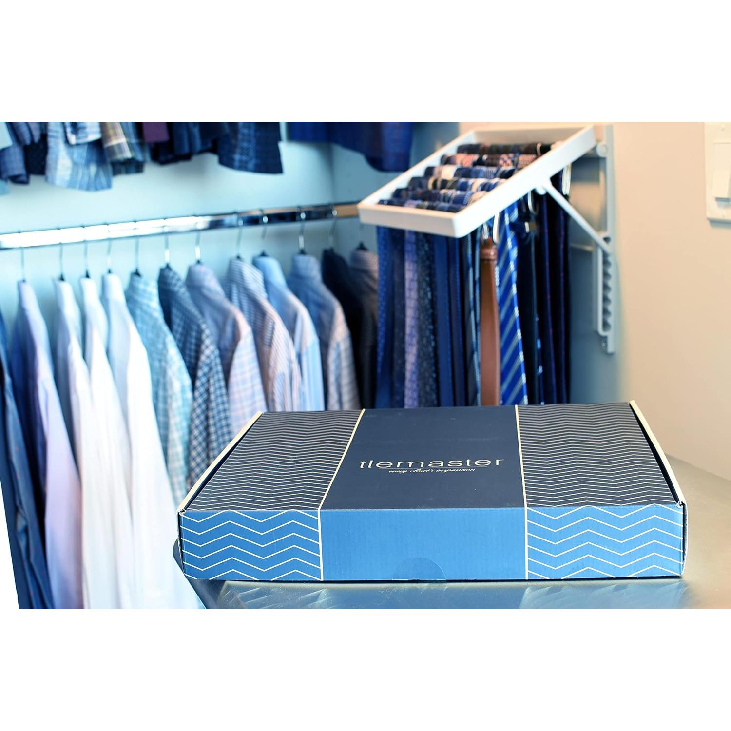 Organizador de Corbatas y Bufandas TieMaster, Capacidad 60 Unidades