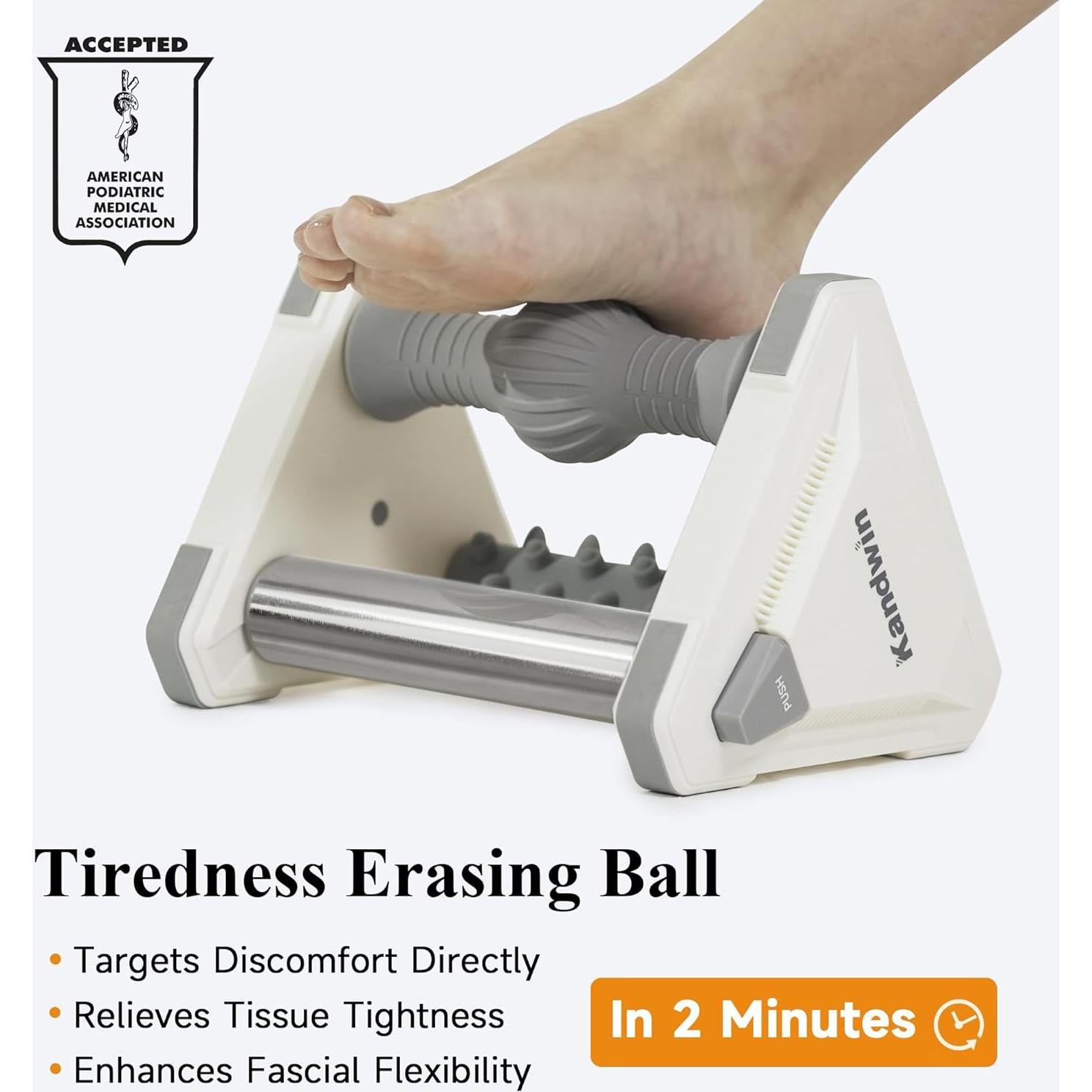 Masajeador de Pies Kandwin PRM-27-G con Rodillo de Hielo