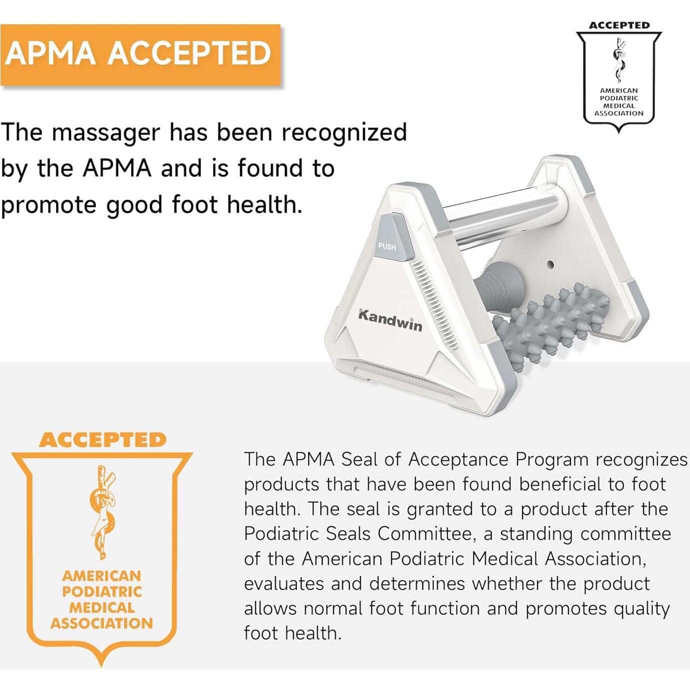 Masajeador de Pies Kandwin PRM-27-G con Rodillo de Hielo