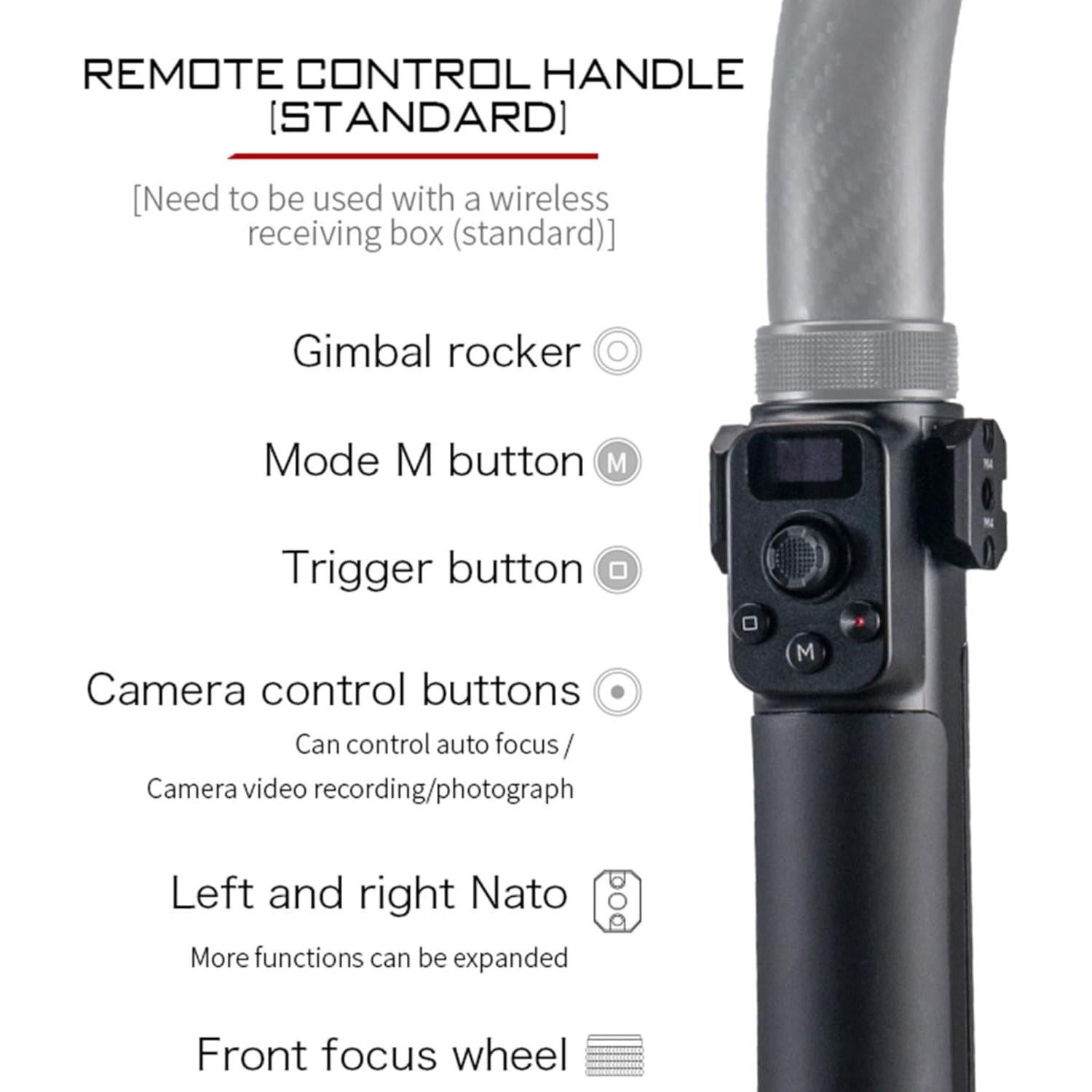 Empuñadura Avanzada Tilta TGA-ARG para DJI Ronin RS3 Pro - Fibra de Carbono