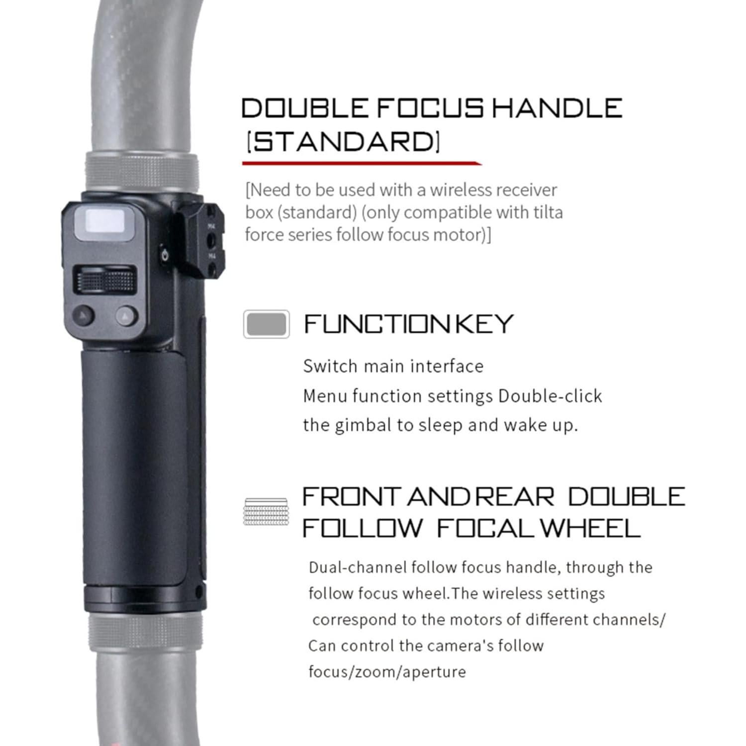 Empuñadura Avanzada Tilta TGA-ARG para DJI Ronin RS3 Pro - Fibra de Carbono