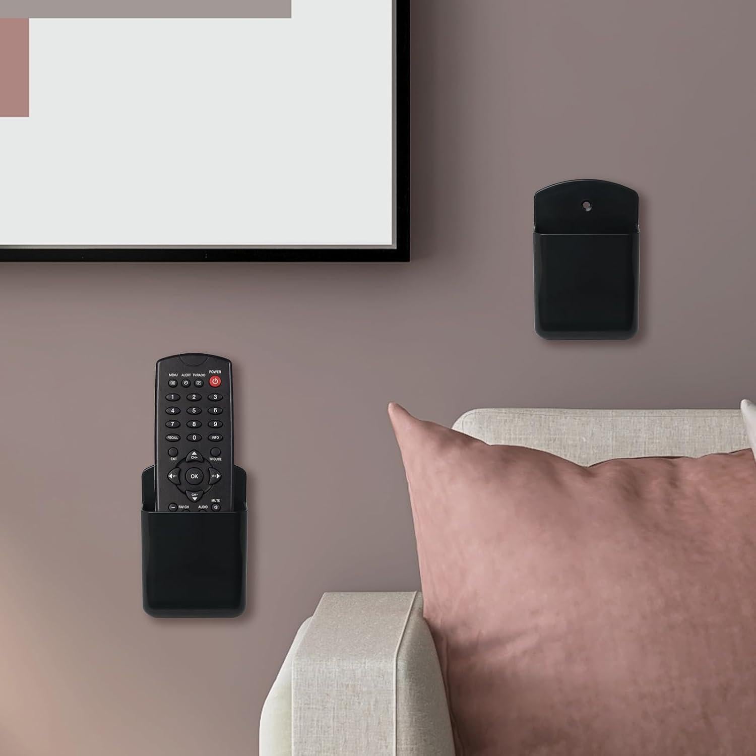 Soporte de Control Remoto de Pared Wawayang 3 Piezas Negro