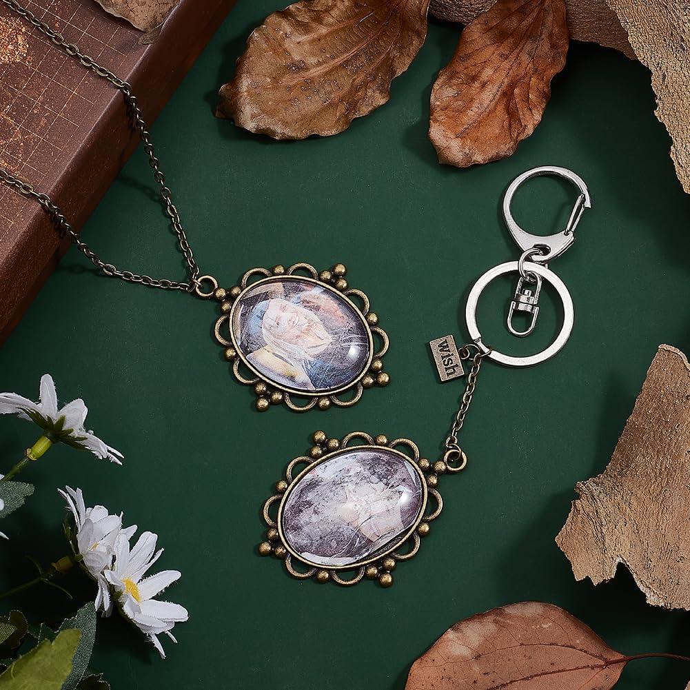 Kit 5 Bandejas Colgantes Bezel PH PandaHall 40x30mm Bronce