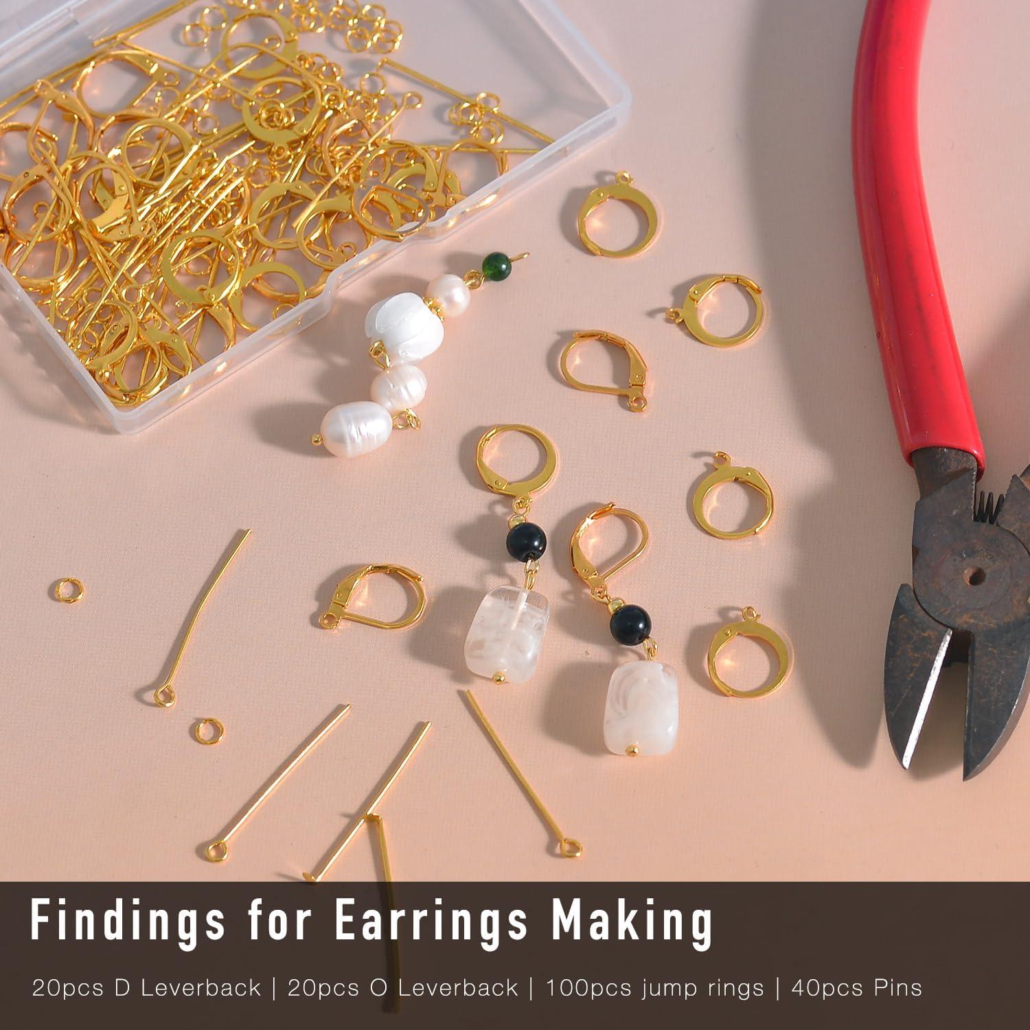 Kit de 180 Piezas Ganchos Leverback Stino Oro Acero Inoxidable