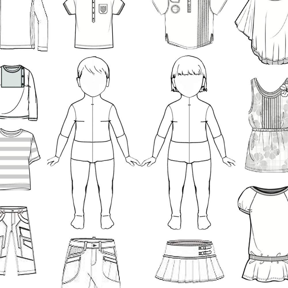 Regla Francesa para Niños EXTCCT A4 - 2 Piezas para Diseño