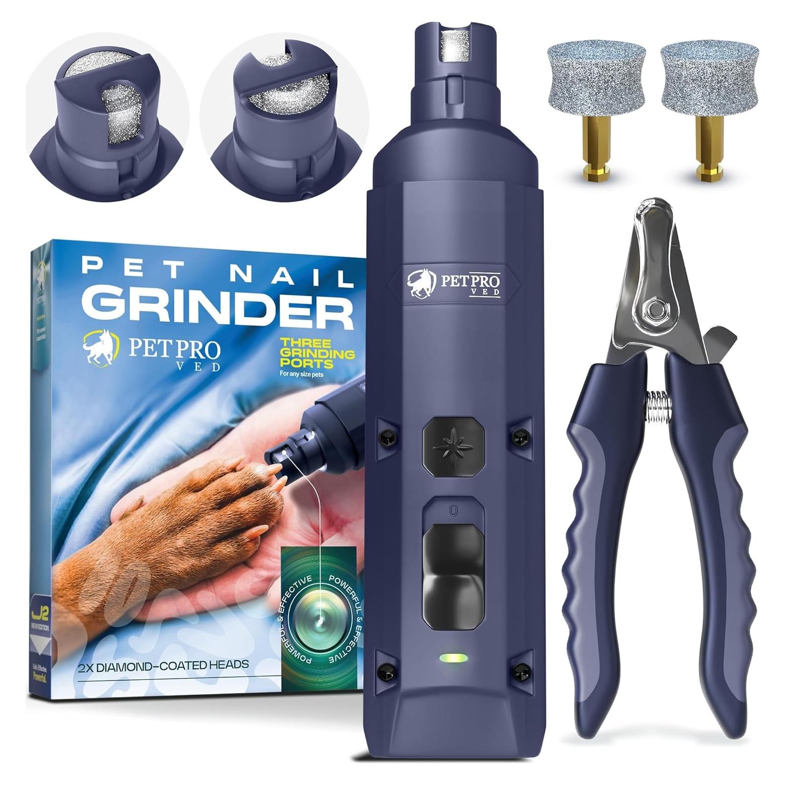 Lijadora de Uñas Eléctrica PetProved Azul para Perros y Gatos
